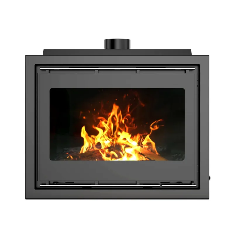 

16kw Black Steel Real Fire Indoor Smokeless Wood Burning Stove Indoor Wood Fireplace Insert For Living Room Villa