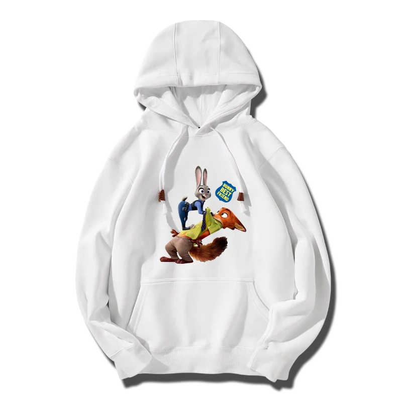 Crazy Zootopia cartoon style couple hoodie Judy Nick cartoon sports jacket super hot couple outfit hooded pullover hoodie