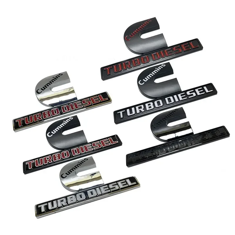 TURBO DIESEL Logo Car Stickers for Dodge Pickup RAM 1500 2500 Refit Accessories Side Body Decorative Decals