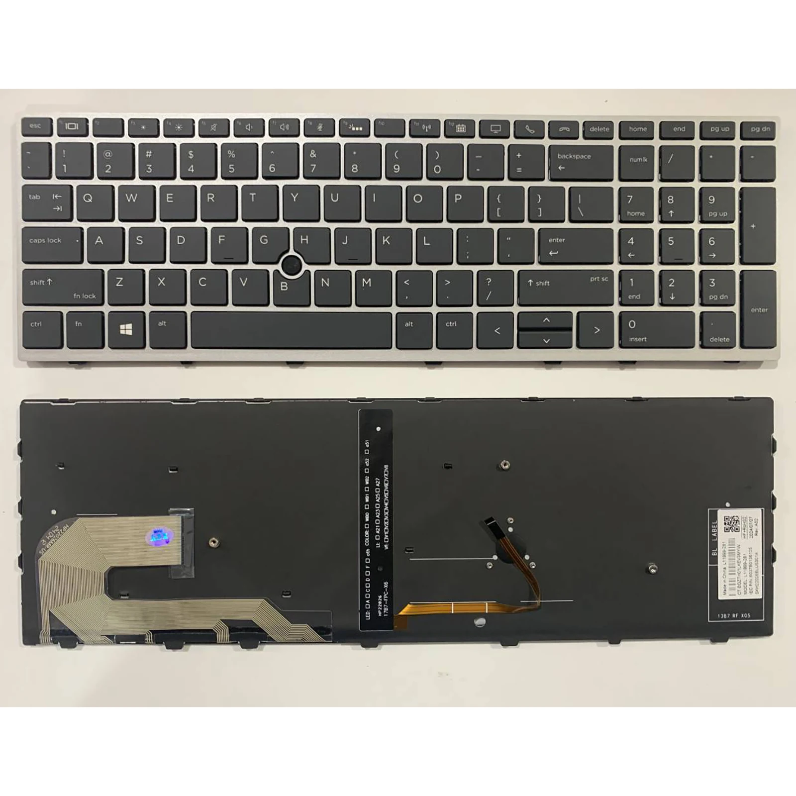 

Laptop keyboard US Layout for HP Elitebook 750 G5 755 G5 850 G5 855 G5 750 G6 850 G6