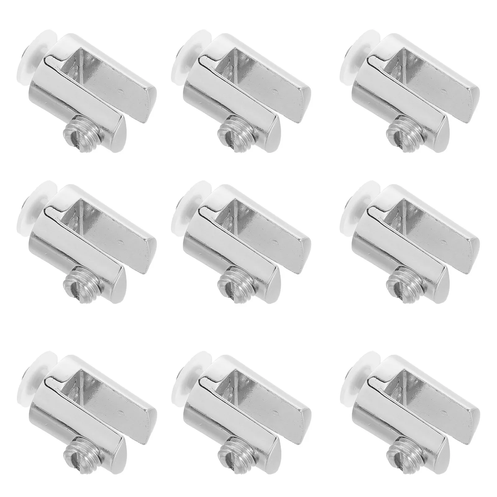 

10 шт. зажимов для стекла из цинкового сплава, кронштейны для безрамных зеркал, держатели-зажимы для зеркал в ванную комнату, для стекла 4-6 мм, для душевых зеркал и полок