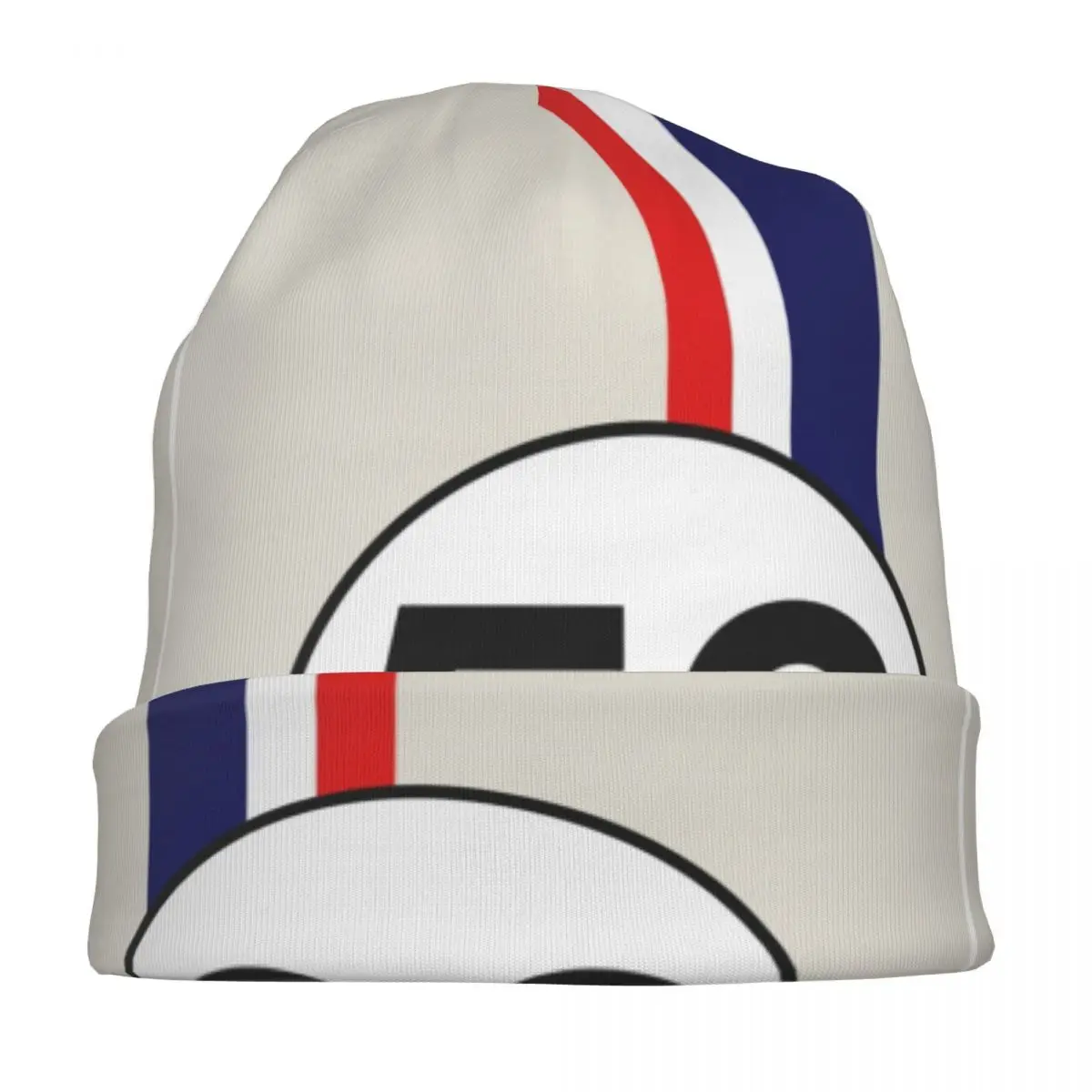 Herbie 53 Racing Car Beanie Hats Motor Racing Bonnet Hats Men Women Street Outdoor Knit Hat Autumn Winter Pattern Head Wrap Caps