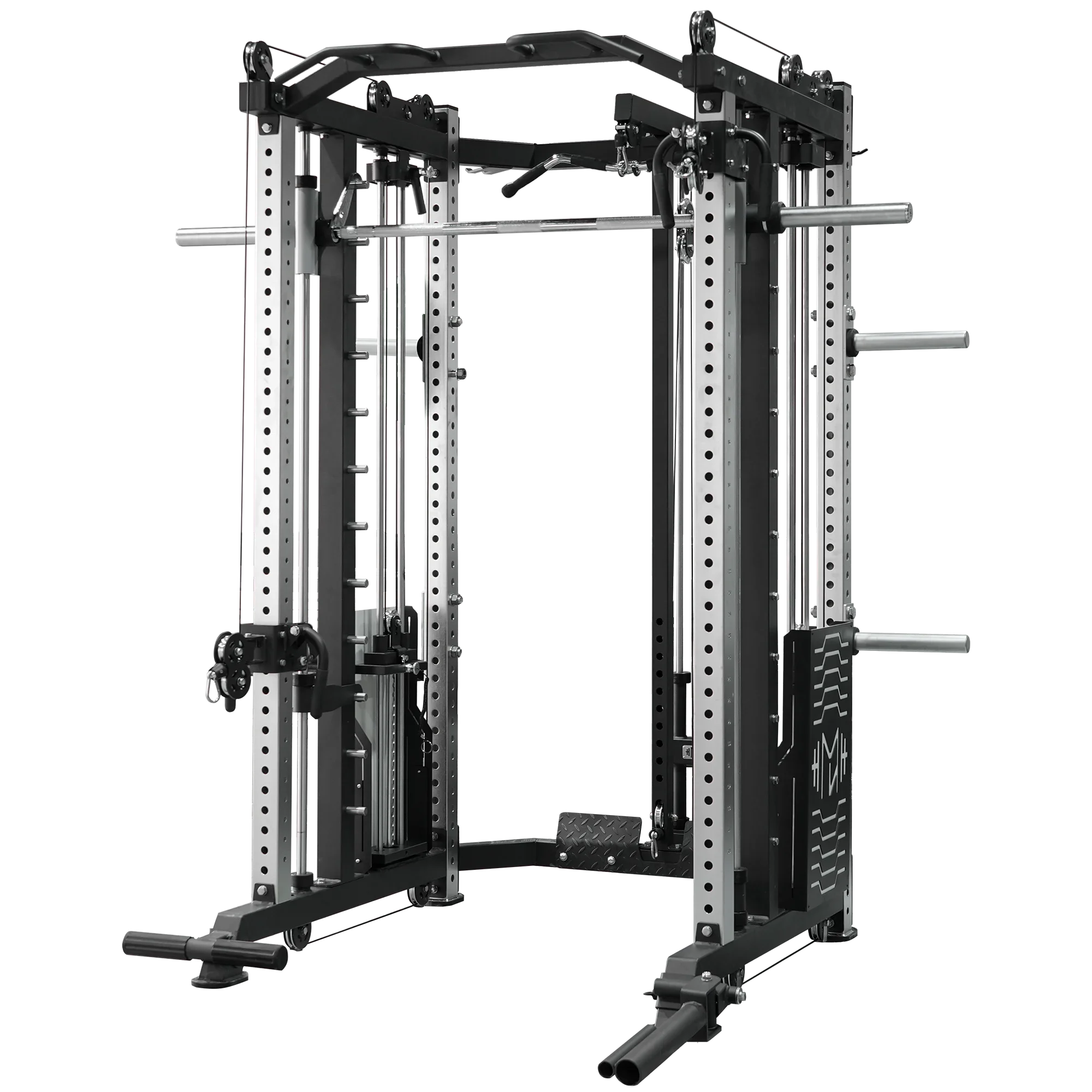 Estación multifuncional para gimnasio comercial, estante eléctrico para entrenamiento de culturismo con la mayoría de máquinas Crossover Smith, equipo de ejercicio