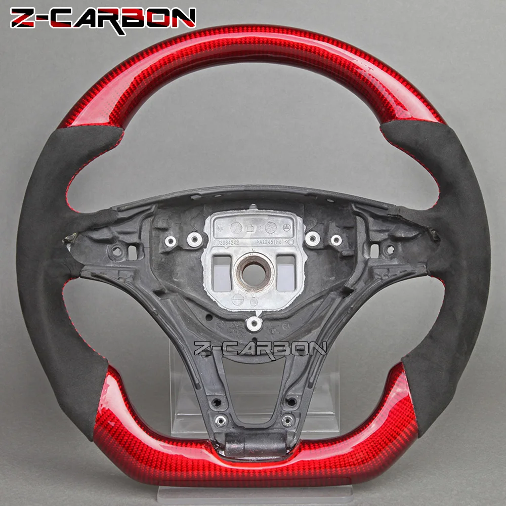 

Leather Carbon Fiber Steering Wheel For Benz AMG W205 W204 G55 G500 W212 W213 W463 C63 S63 CLS63 E63 2009-2021 Model