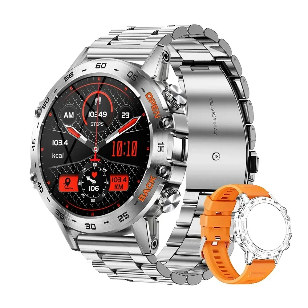 

2024 Men's Smartwatch 1.39" HD Display Bluetooth Calling Sports Fitness Tracking IP67 Waterproof Compatible with Android & IOS