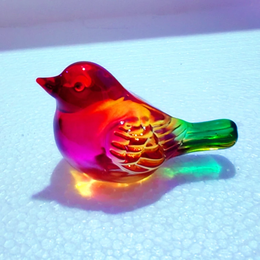 Crystal Bird Stained Glass Bird Ornament Christmas Gift Unique Holiday Gift (Wholesale)