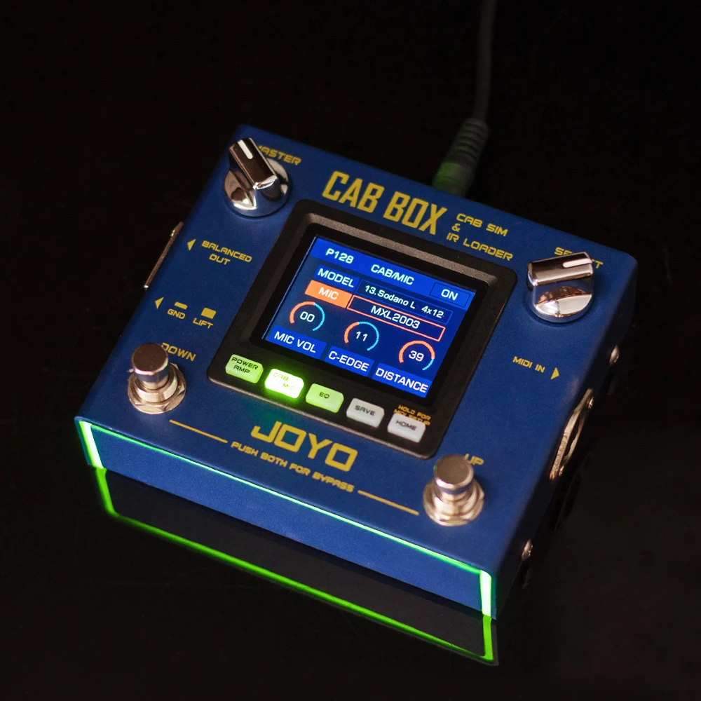 JOYO Guitar Effect Pedal R-08 CAB BOX Amp Simulation Pedal Support Third Party IRs Loading Cabinet Modeling Pedal Guitar Parts