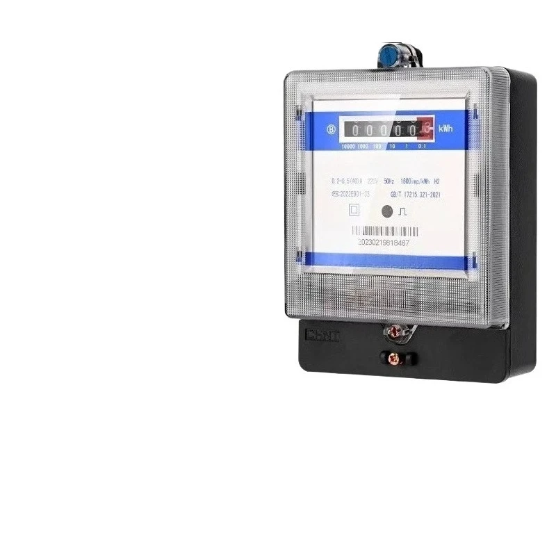 DDS666 Complete Electric Meter Box Home 220V Card Insertion Single-Phase Kunlun Electricity Meter High-precision Energy Meter