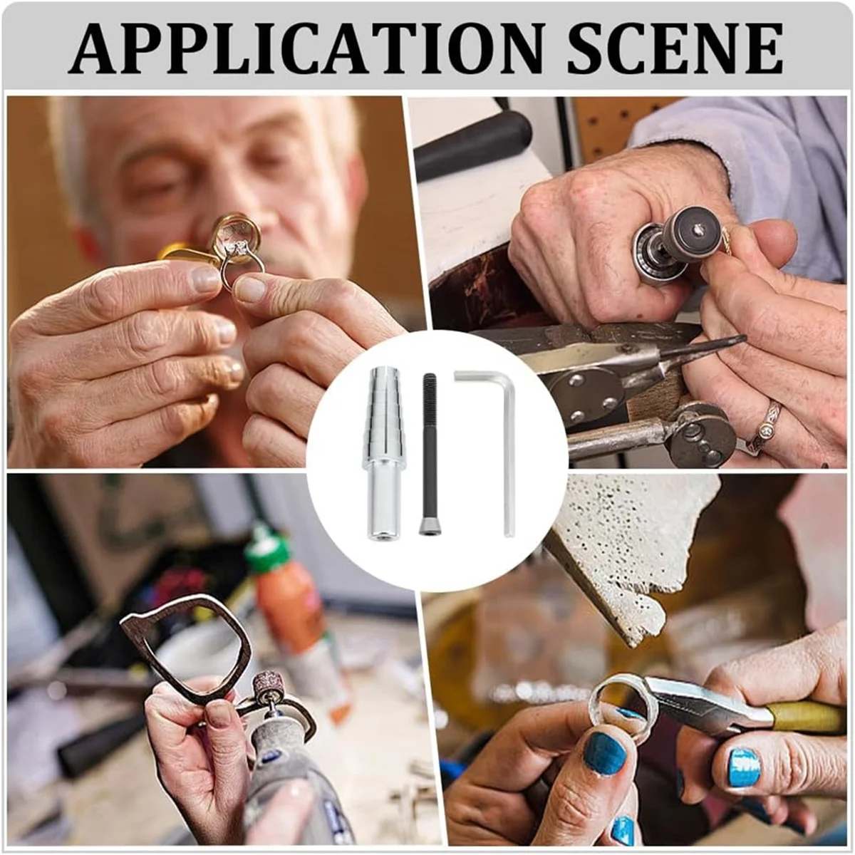 AA84 1 комплект оправки расширительного кольца с шестигранным внутренним ключом для токарного станка, сверхмощный инструмент для формирования кольца для токарной обработки колец 7-14