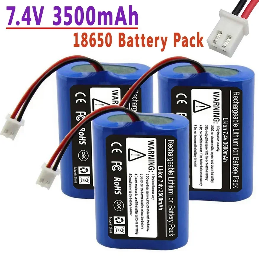100% new. Rechargeable lithium battery amplifier, 7.4 V, 3500 MAH,  power supply  toy accessories, reinforced concrete, 2s1p,