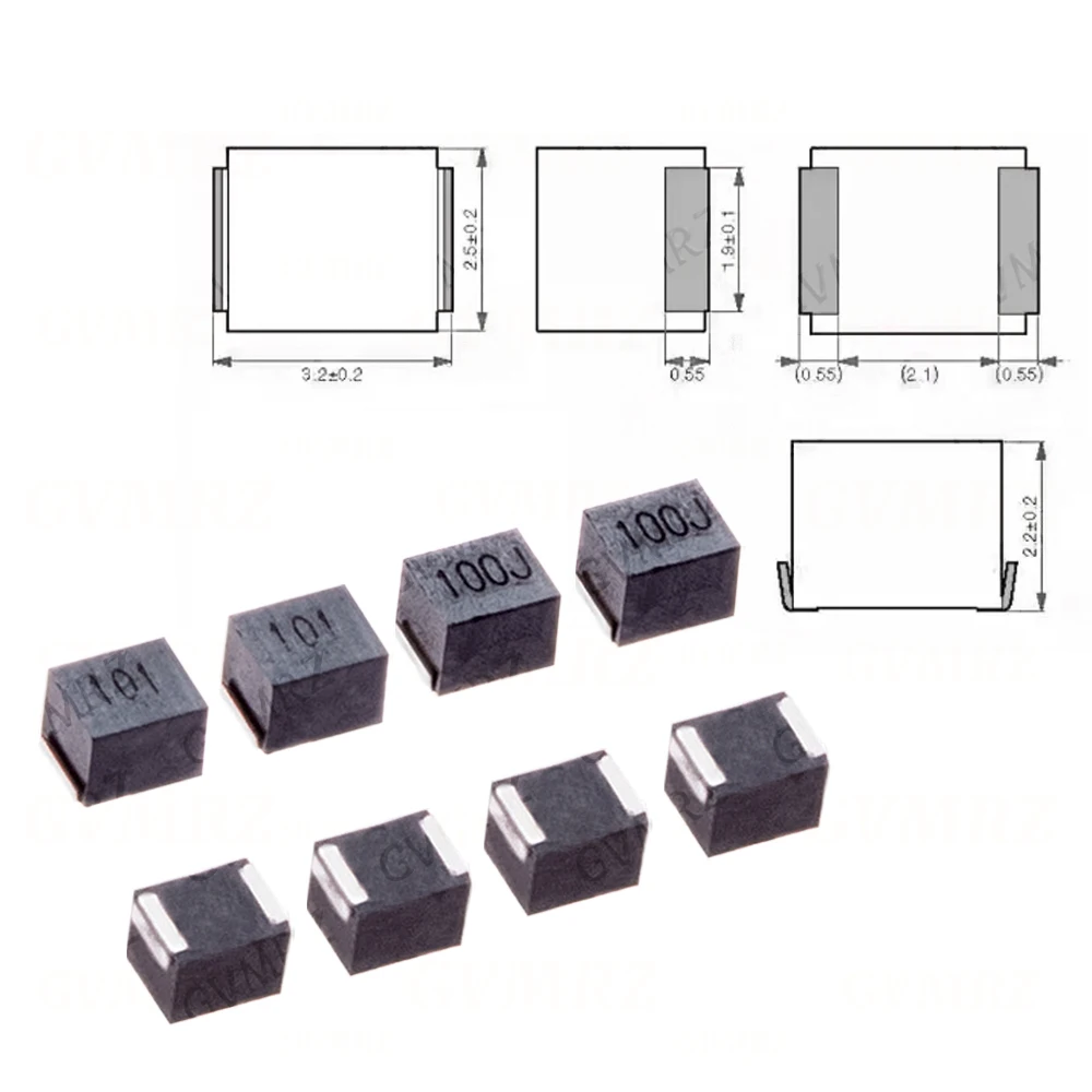 10PCS NLV32T 3225 1210 Chip Wound Inductor 1uH 2.2uH 3.3uH 4.7uH 6.8uH 10uH 22uH 33uH 47uH 68uH 470uH Integrated circuit
