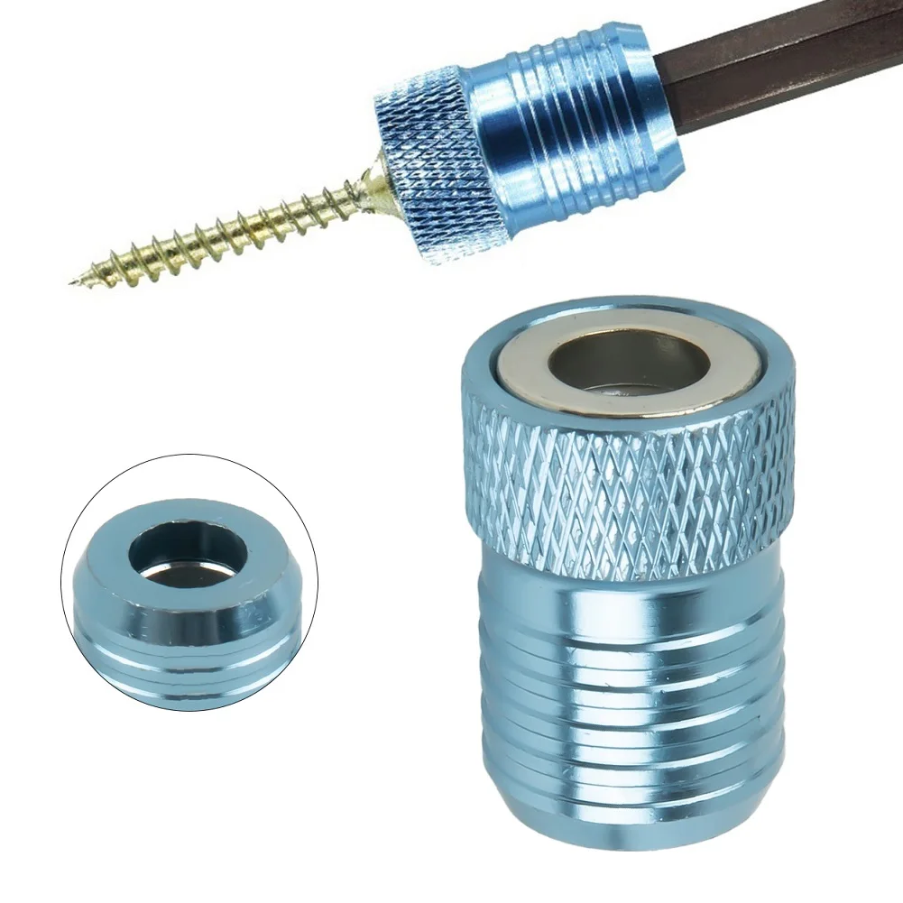 Screwdriver Bit Magnetizer Ring For 6.35mm Drill Bit Lock Screw Magnet Powerful Ring Screwdriver Bits Holder High Quality