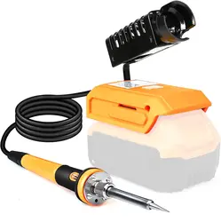 Soldering Iron for Dewalt 18V 20V Li-ion Battery Cordless Electric Welding Tools 300-510โ Adjustable Internal Heating 60W