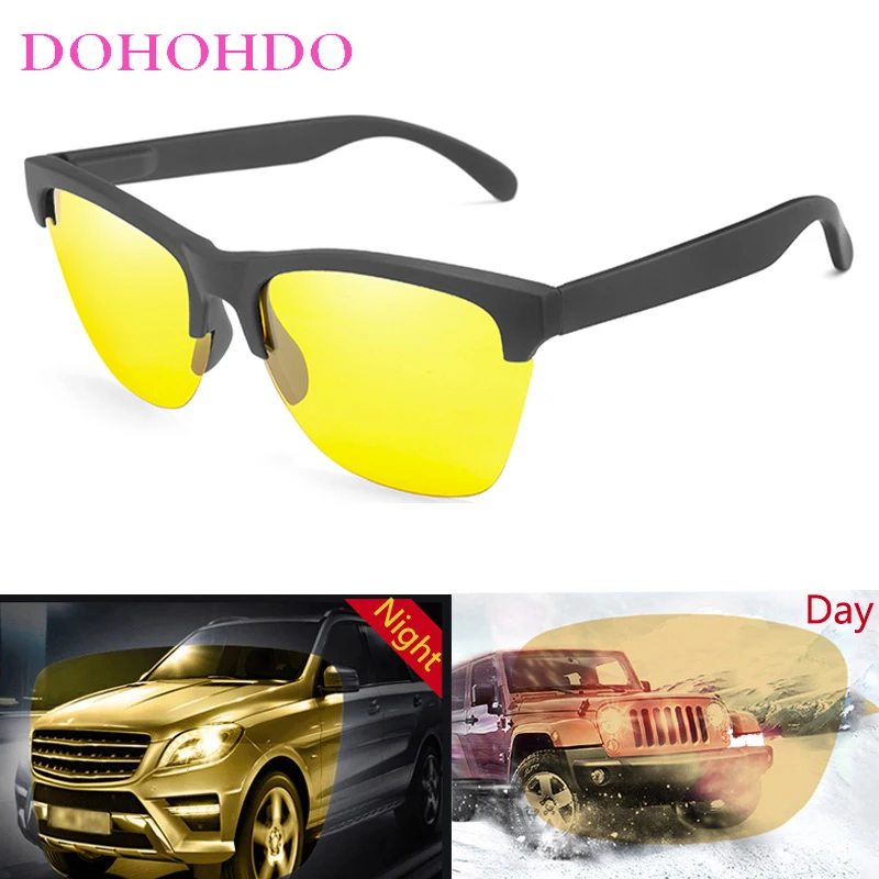 

Retro Brand Designer Night Vision Glasses Men Women Polarized Sunglasses Anti-Glare Goggle Night Driving Eyewear UV400 Oculos