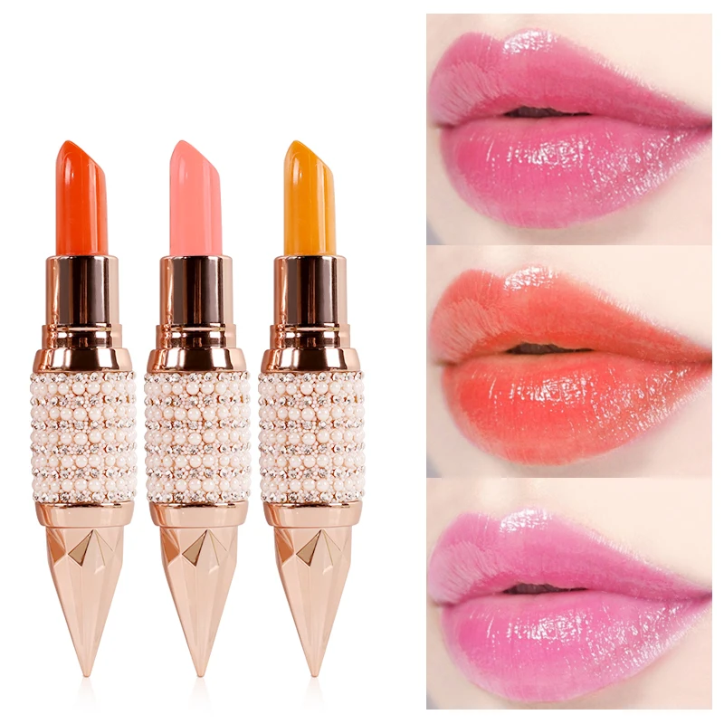 

VIBELY Luxury Waterproof Color Changing Lipstick Long Lasting 24h Moisturizing Lip stix Balm Women Makeup Dropshipping Wholesale