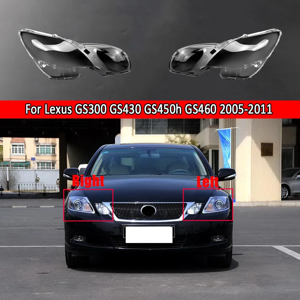 Car Front Headlamp Lens Head Lamp Auto Shell For Lexus GS300 GS430 GS450h GS460 2005~2011 Headlight Cover Car Replacement