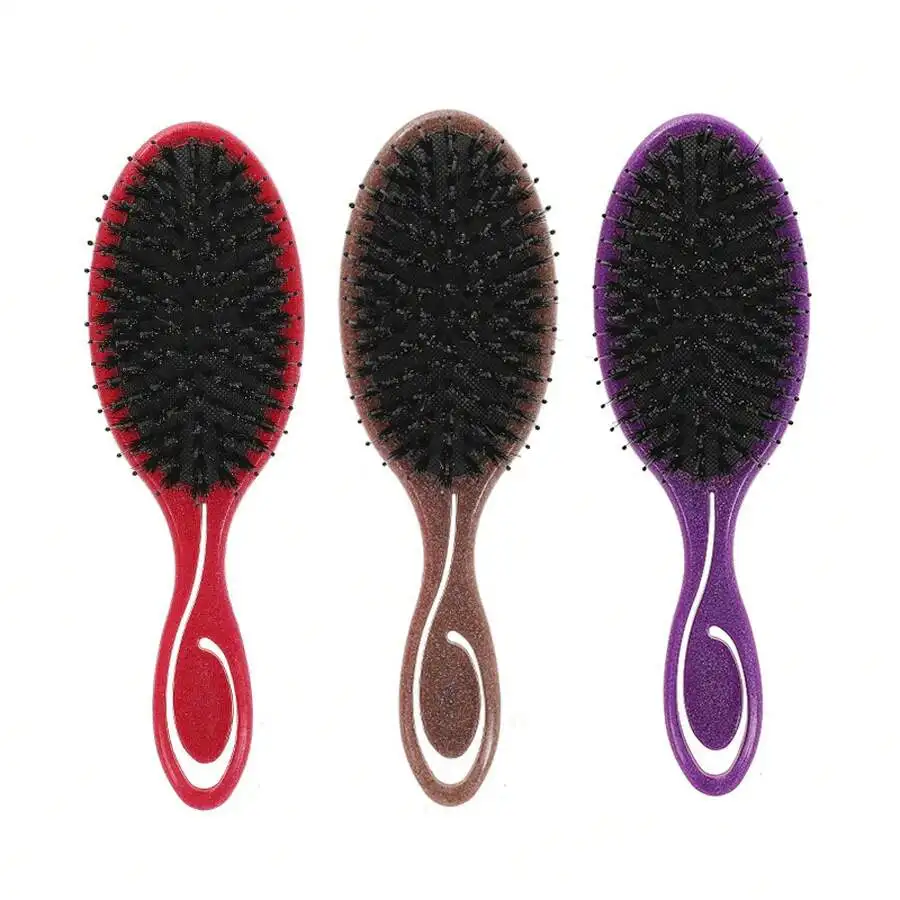 

Glitter Boar Bristle Air Cushion Hair Brush For Men And Women