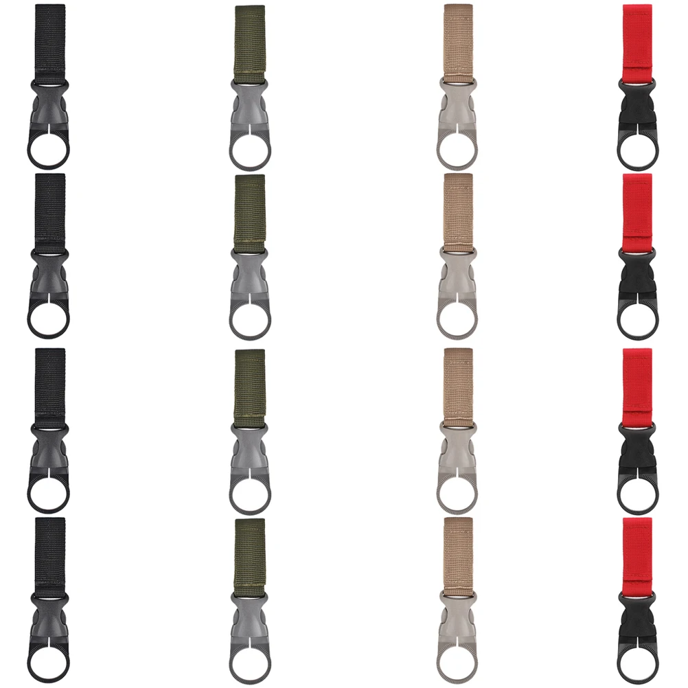

16 Pcs Water Bottle Hanger Nylon Webbing Buckle Outdoor Gear Clip Band Multifunctional Buckles Hanging