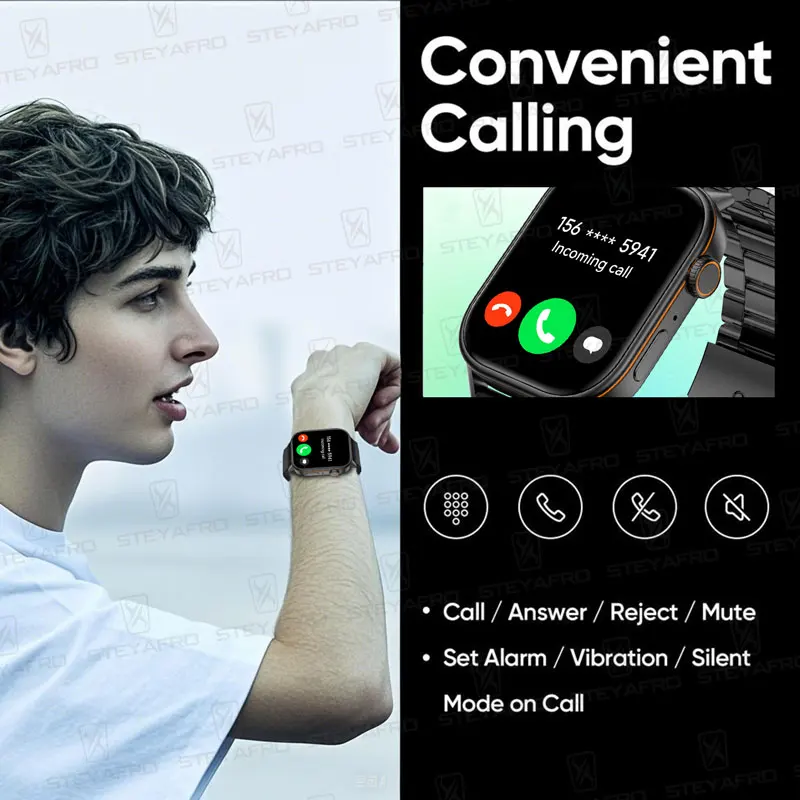 Neue Smartwatch mit integriertem GPS-Kompass, 2,01 Zoll HD-Display, 420-mAh-Akku, AI-Sprachassistent, 178+ Sport für XIAOMI Watch iOS Android