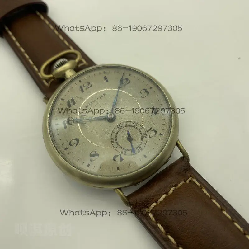 

Pocket watch changed to watch Antique old pocket watch Bronze case modified Manual mechanical core