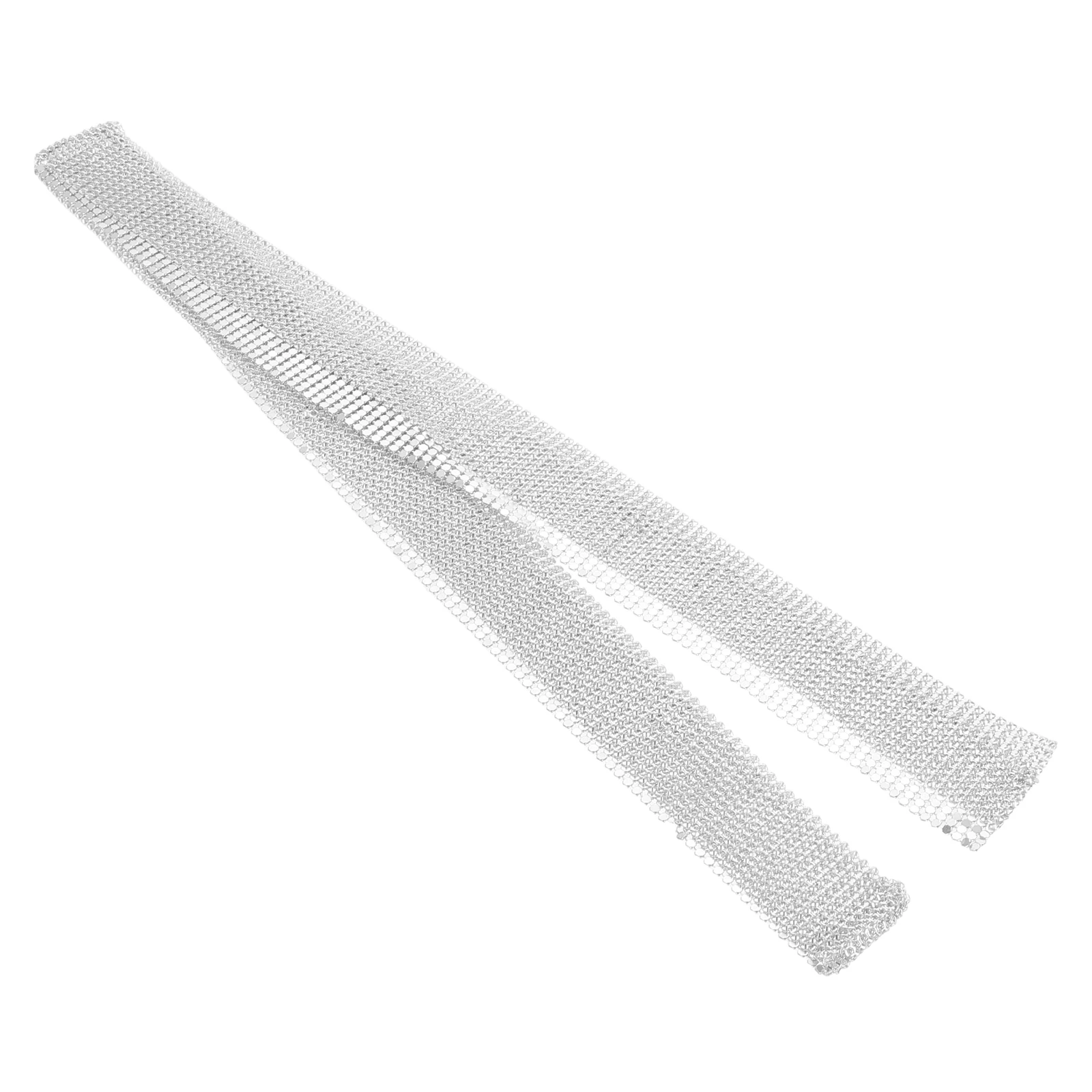 Collana con paillettes in metallo Sciarpa glitterata europea e fazzoletto da collo