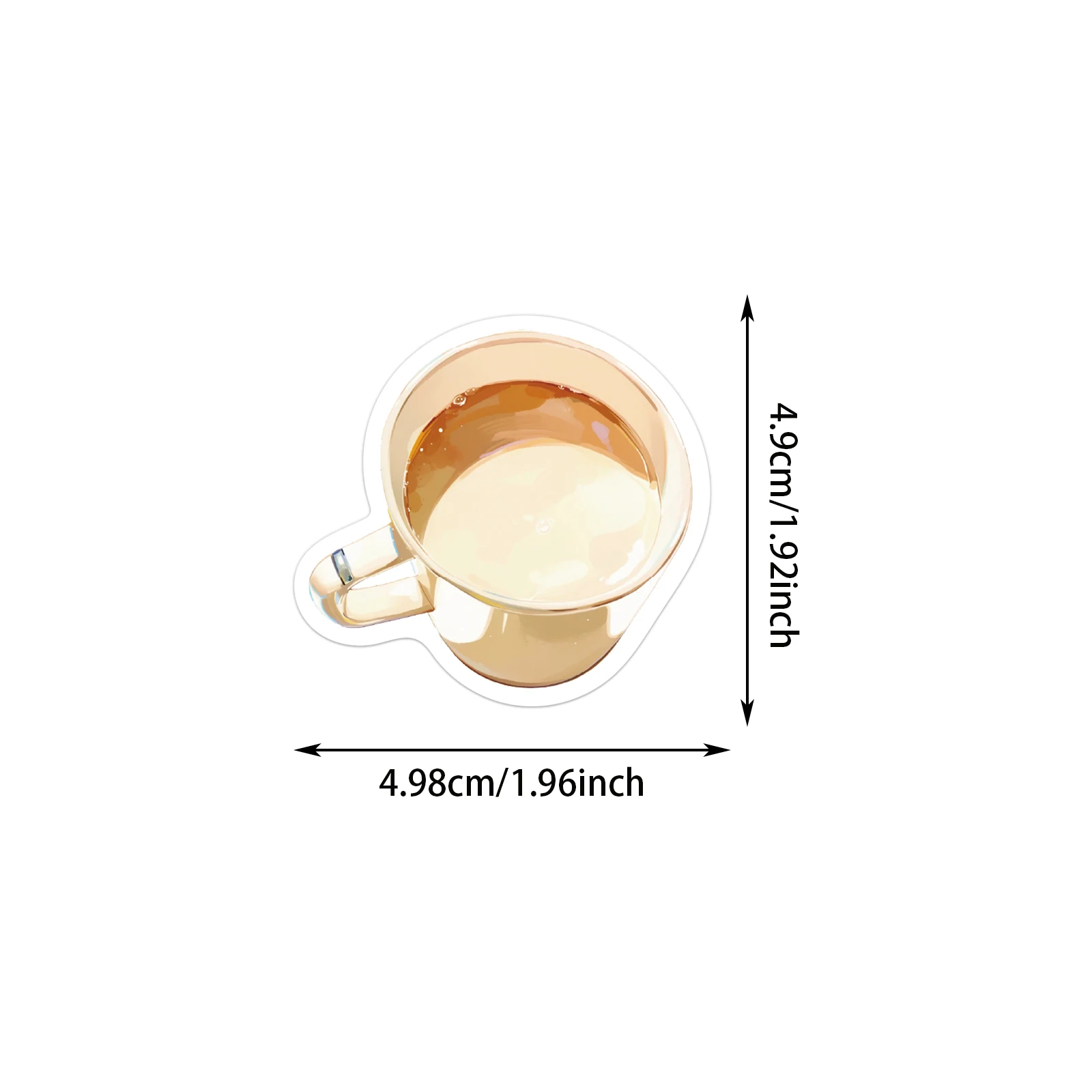 30PCS Drink Shop Series DIY Stickers Exquisite Ins Style Fruit Tea Coffee Small Fresh Beverage Pattern Notebook Material Sticker