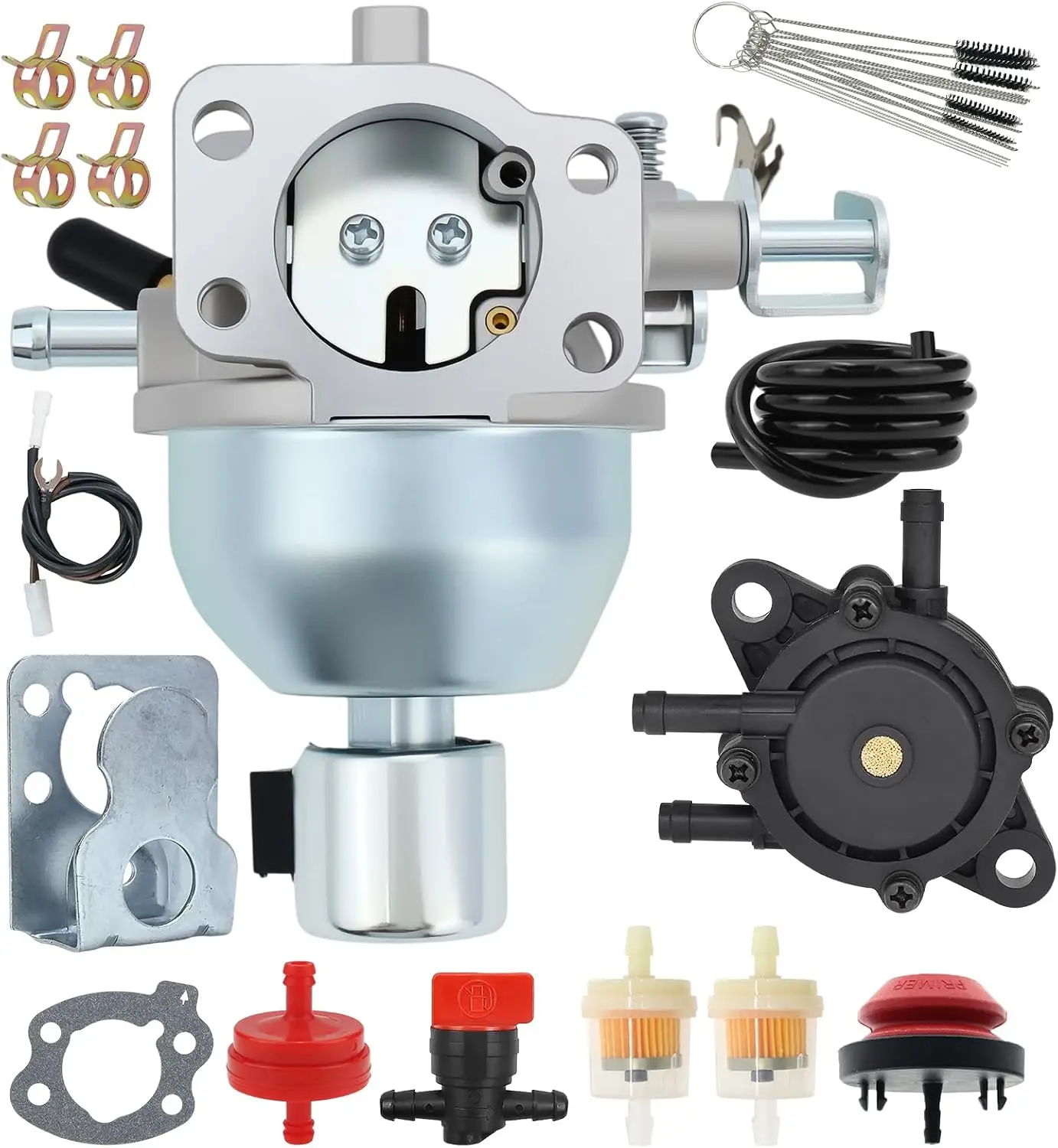 Carburetor Fit for Briggs and Stratton  350776-0046-02 350777-0034-01,For John Deere LT-166 16HP Vanguard Engine with Fuel Pump