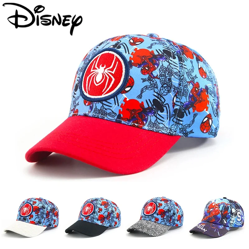 

Disney Anime Spiderman Cap for Kids Young Children Cartoon Fashion Hip Hop Sun Caps Baby Adjustable Autumn Hats for Boys Girls