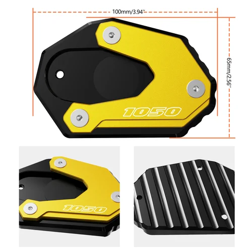 Imagen 2 del producto Para SUZUKI VSTROM 1000/XT 1050/XT DL1000 V-Strom 1000 1050 accesorios de motocicleta pie de soporte lateral extensión de soporte de patada ampliar piezas de almohadilla de placa