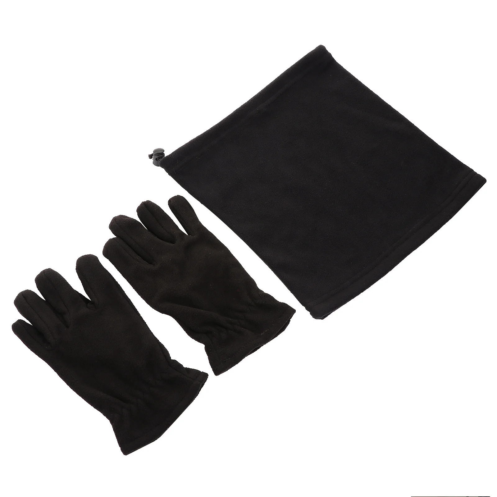 1Set Setelan Pelindung Dingin Musim Dingin Sarung Tangan Bulu Hangat Syal Kerah Tebal Set Topi Anti Angin Setelan Pelindung Dingin yang Nyaman