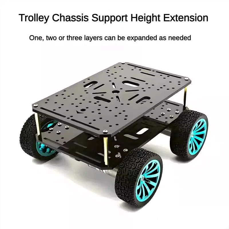 Obrázek 3: 2WD 3WD 4wd celý kinds z auto podvozek s 520 anebo 370 motorový TT mecanum kolo multi vrstev programmble robot auto promítat DIY souprava