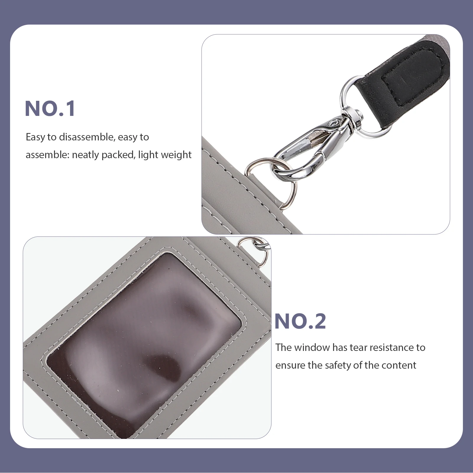 

ID Card Holder Badge and Lanyard with Lanyards for Badges Controller Name Holders