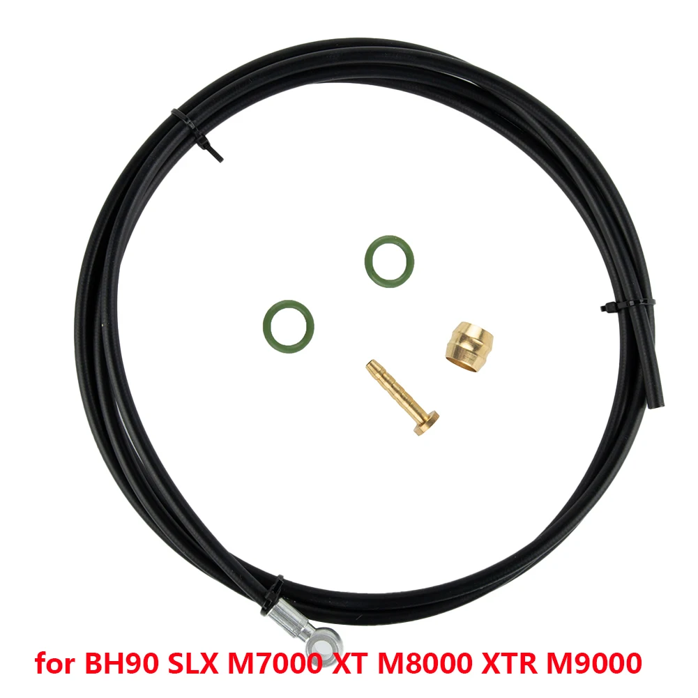 Bike Hydraulic Brake Line Kit for BH90 Series Including Banjo Adapter and Rubber Seals for Enhanced Functionality