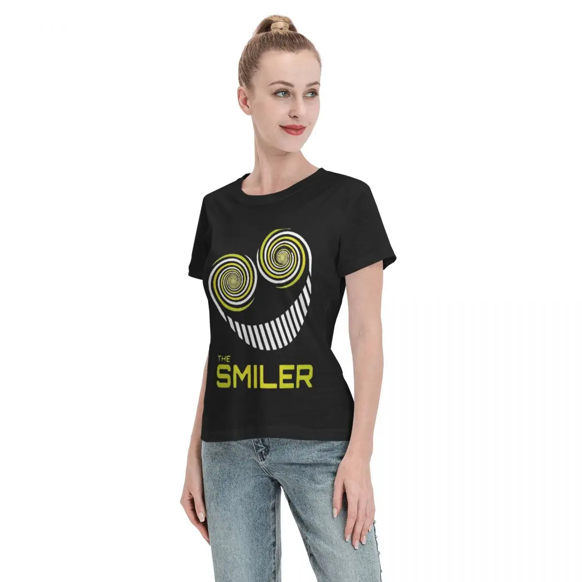 Camiseta feminina the smiler alton towers merch reino unido ativo verão manga curta camisetas em torno do pescoço roupas topos streetwear