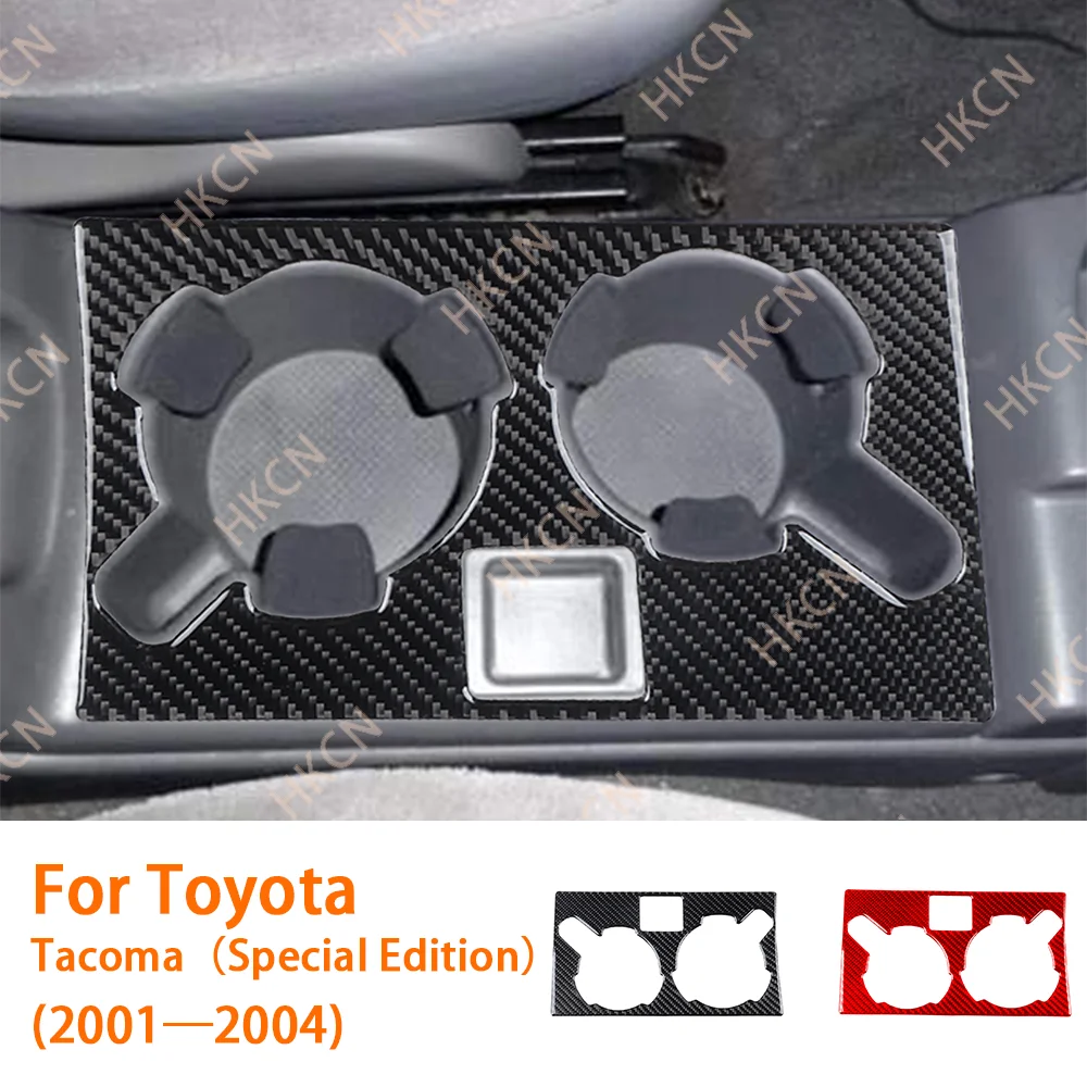 

Carbon Fiber Console Cup Holder Panel Car Accessories Interior Cover Trim Sticker For Toyota Tacoma 2001—2004—Special Edition