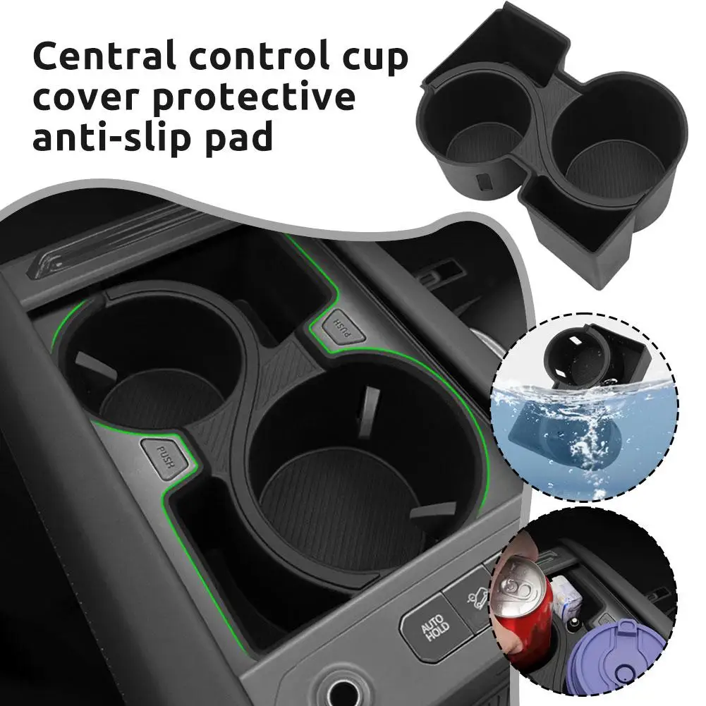 

Water Cup Holder for 24-25 Kia EV9 Central Control Water Cup Shock Absorber Set Limit Beverage Seat Storage Seat Water Cup Set