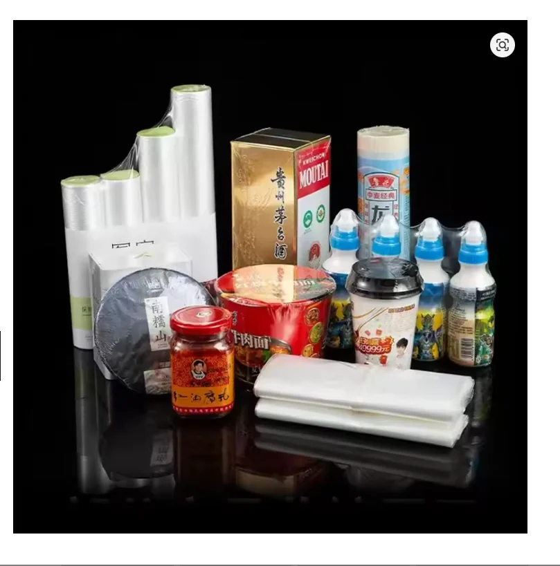 100/200 Pcs POF Transparent Heat Shrinkable Bag Film Heat-sealed Bag Crafts Daily Gift Cosmetic Plastic Storage Shoes Packaging