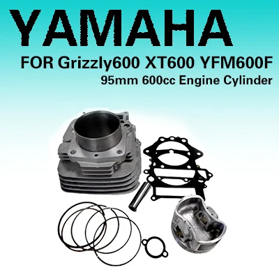 

Motorcycle Engine Cylinder Kit Piston Rings Gasket 95mm 600cc New Engine Cylinder For YAMAHA Grizzly600 XT600 YFM600F YFM XT 600