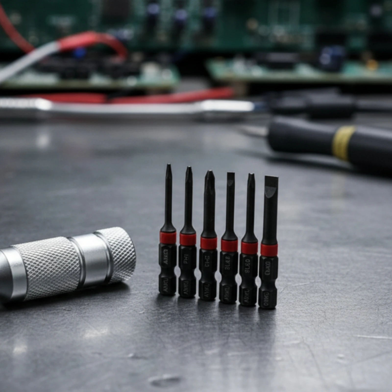 Screwdriver with Bits Hex Quick Release Bit Holder Rapid-Change Bit Holder Metal Tool Locking for Diyers, Home Maintenance