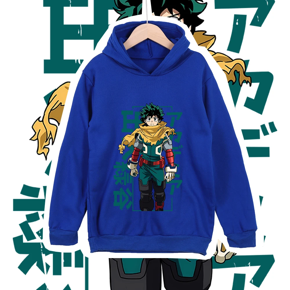 Anime My Hero Academia, Izuku Midoriya, bedruckter Kapuzenpullover, Kinder-Sweatshirt mit Kapuze, Herbstmode, Streetwear, Kinderoberteile. – Detail 7