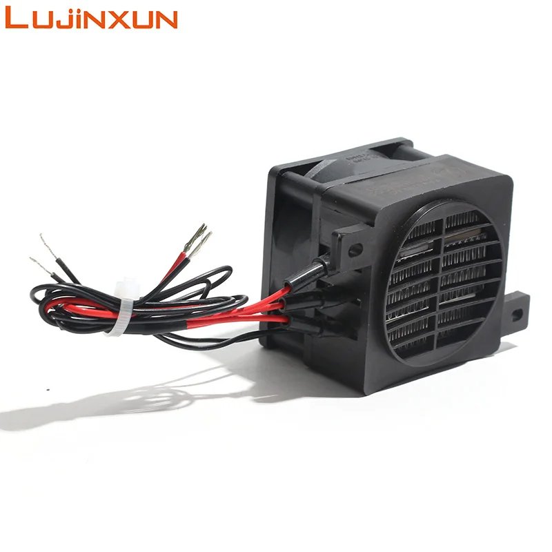 LUJINXUN 60x60mm Constant Temperature PTC Ceramic Heating Element with Fan Low Voltage 12V24V Air Electric Heater for Incubation