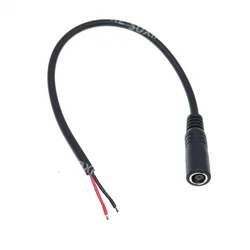 18AWG 7.4mm x 5.0mm / 7.4*0.6mm DC Jack Plug Male Female Stripped Cable 10A For Hp Dell Laptop Notebook Adapter Replacement Cord