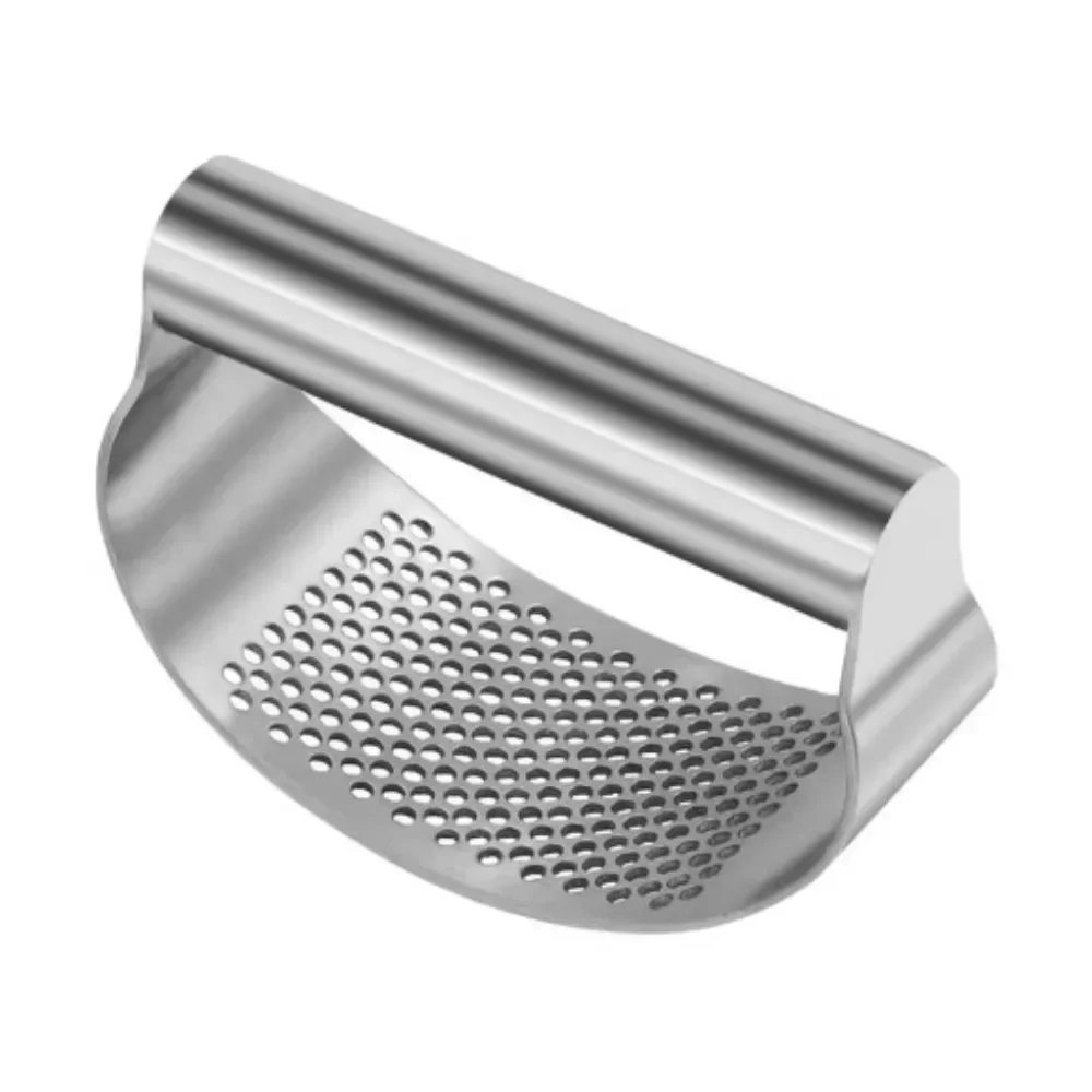 New Stainless Steel Garlic Press Squeezer Manual Mincer Chopping Garlic Tool Fruit Vegetable Tools Kitchen Gadget Accessories