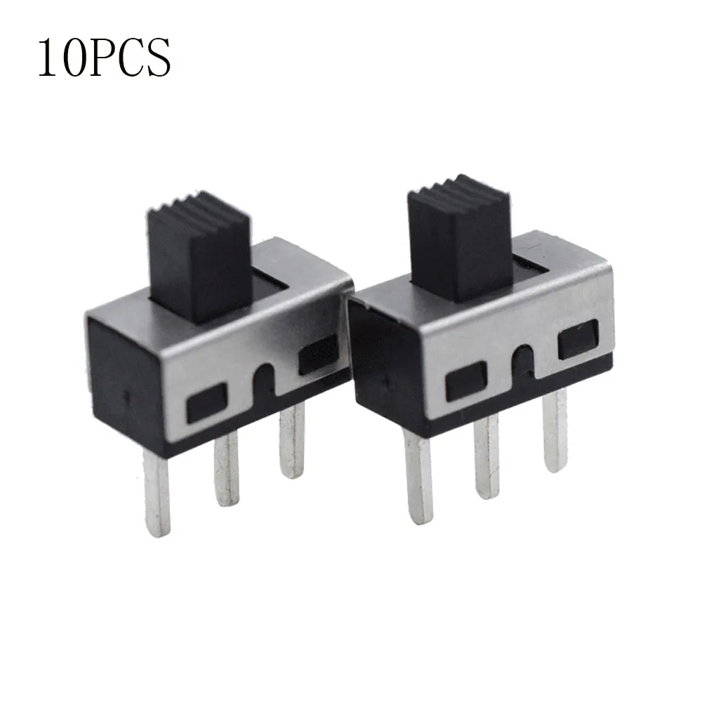 

10PCS SS12D10 Toggle Switch 3 Pin Straight Feet 1P2T High Handle Spacing Of 4.7mm 3A 250V High Current Toggle Switch