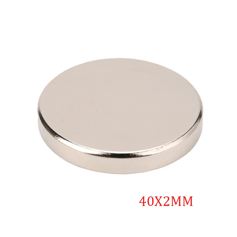 1~20PCS 40x2mm Powerful Magnets 40mm x 2mmm Permanent Round Magnet 40*2mm Neodymium Magnetic Strong magnets