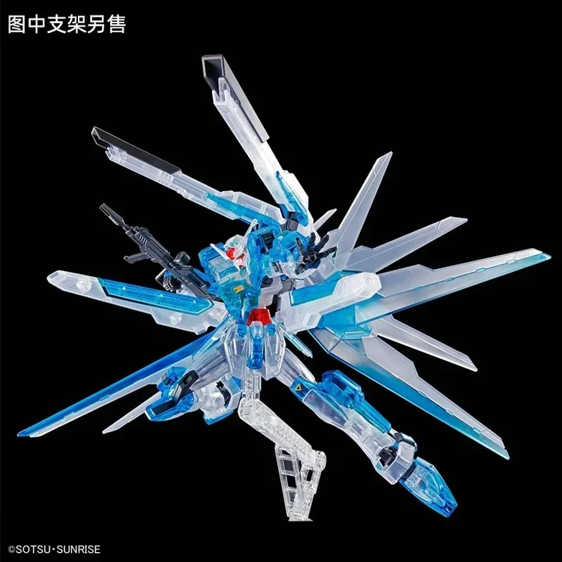 Bandai ต้นฉบับกันดั้มโมเดลอะนิเมะ PB จํากัด HG 1/144 กันดั้ม HELIOS สีใสตัวเลขการกระทําของขวัญของเล่นสําหรับเด็ก