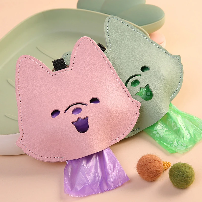 Sacos de cocô de cachorro titular biodegradável saco de resíduos dispensador portátil sacos de cocô suprimentos para animais de estimação resistente garantido à prova de vazamento suportes