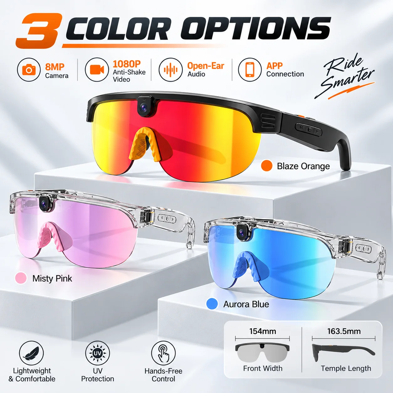 AI Smart Glasses Cycling Sungl - Smart Glasses Lens recension och pris