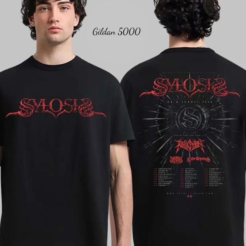 Sylosis UK And Europe Tour 2026 Schedule Tour Dates Two Sided T-Shirt