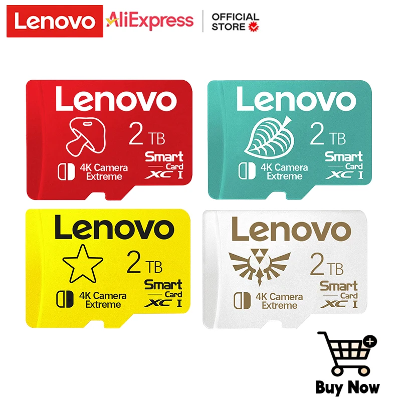 Lenovo Memory Card Class10 High Speed 2TB Micro TF SD Card 1TB SD Cards High Capacity Memory Card 128GB For Nintendo Switch Game